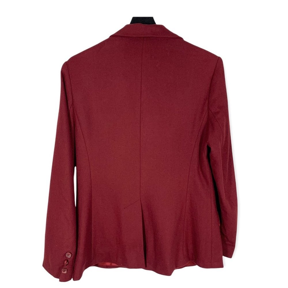 Vintage 70s Bobbie Brooks Red Wool Blend Blazer M… - image 2